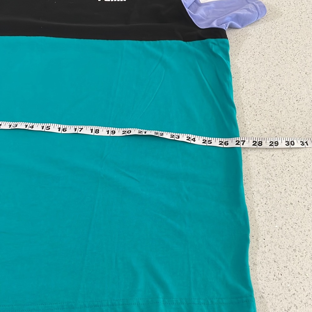 Puma Power color block tee 2XL deep aqua/black/purple - Picture 10 of 11